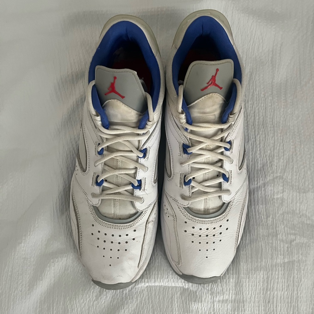 Air Jordan White and Blue Sneakers